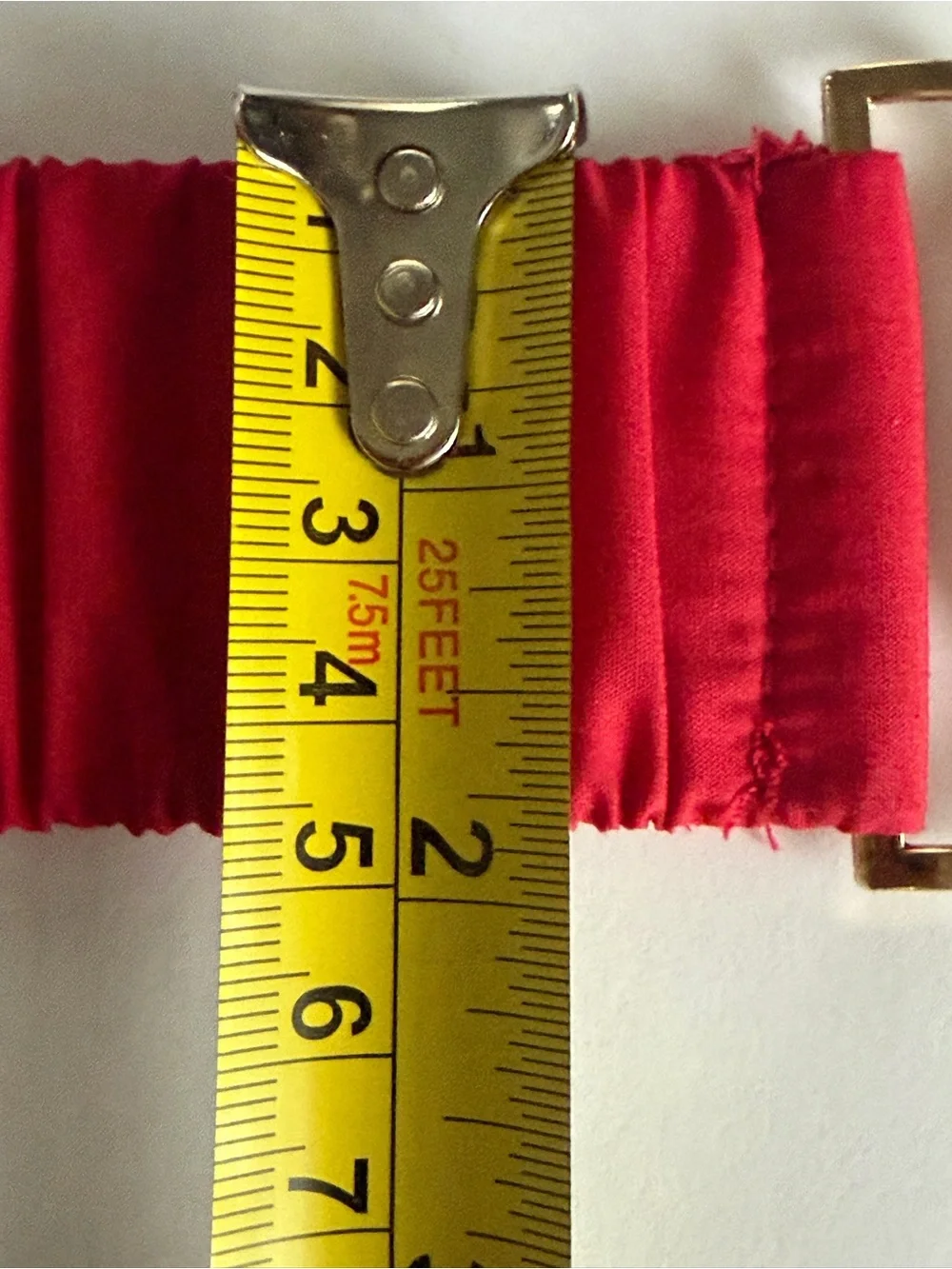 Vintage (80s) Red Elastic Waist Belt with Decorative Gold Medallion